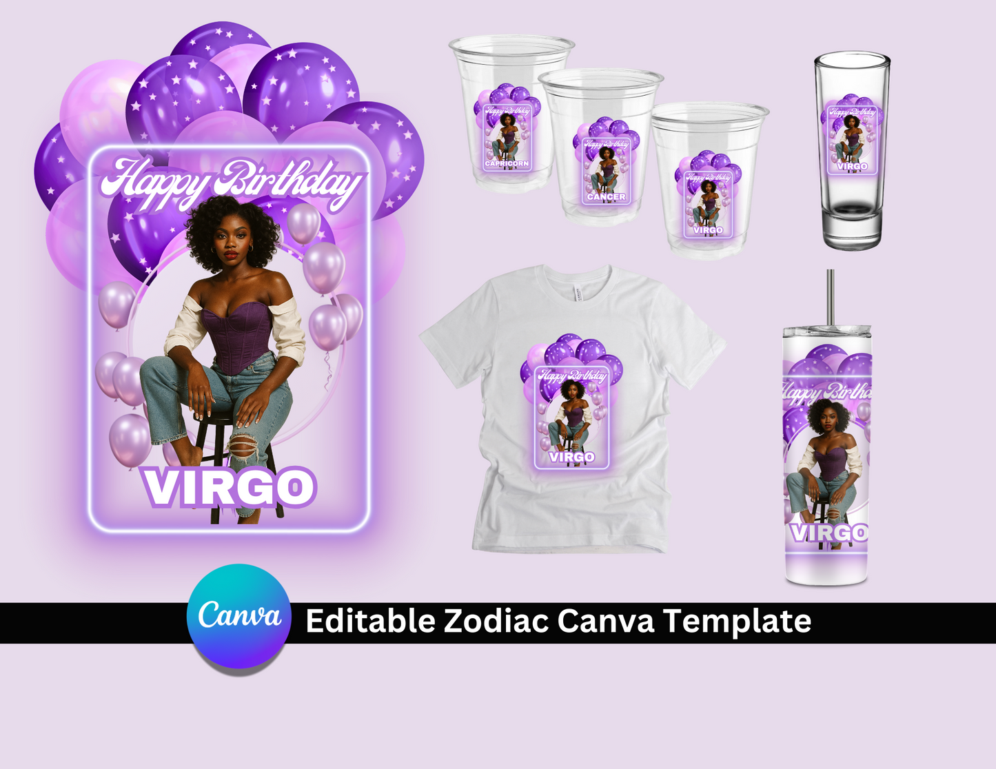 Freebie Friday Editable Zodiac Bundle
