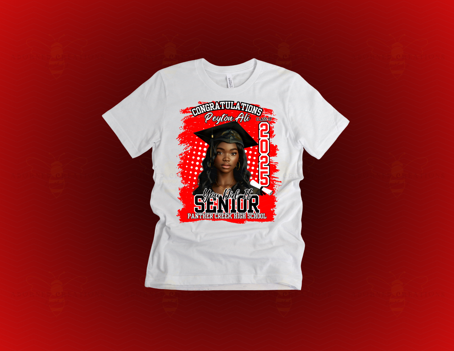 Custom Graduation T-Shirt – Personalized Senior Shirt | Class of 2025