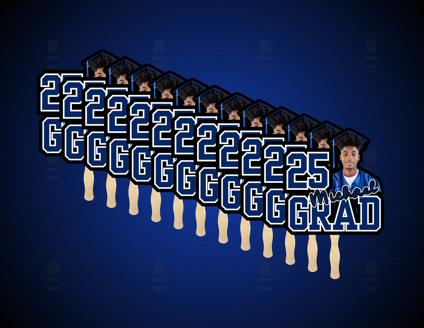 Custom Graduation Fans – Personalized Hand Fans for Seniors | Class of 2025