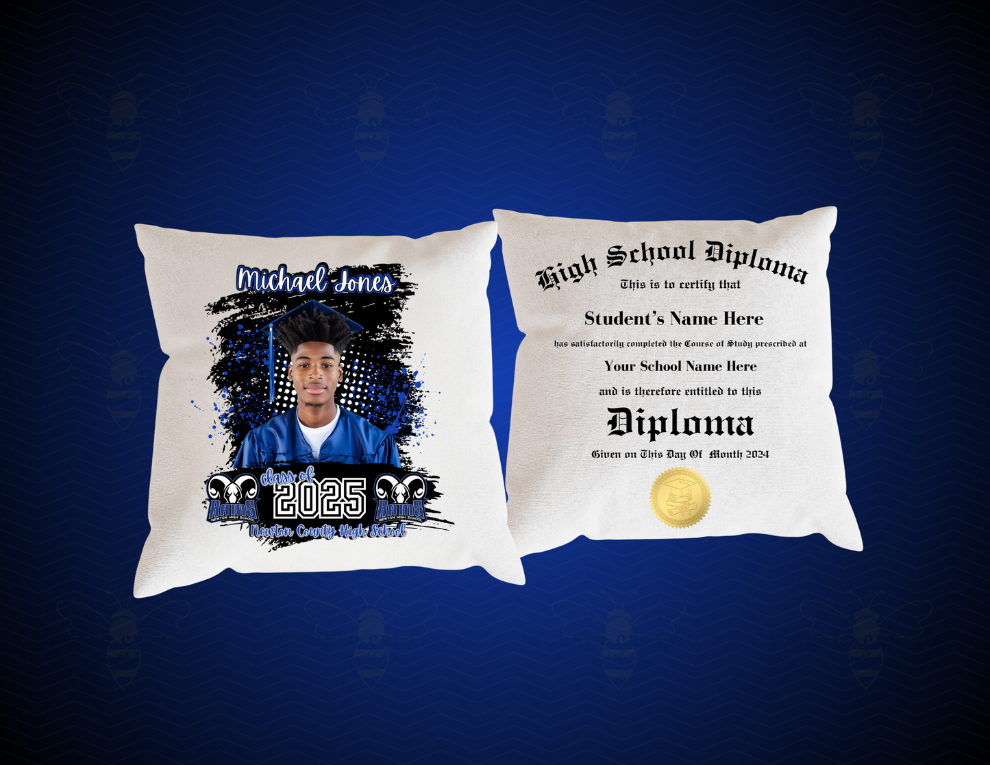 Custom Graduation Pillow – Personalized Senior Keepsake | Class of 2025