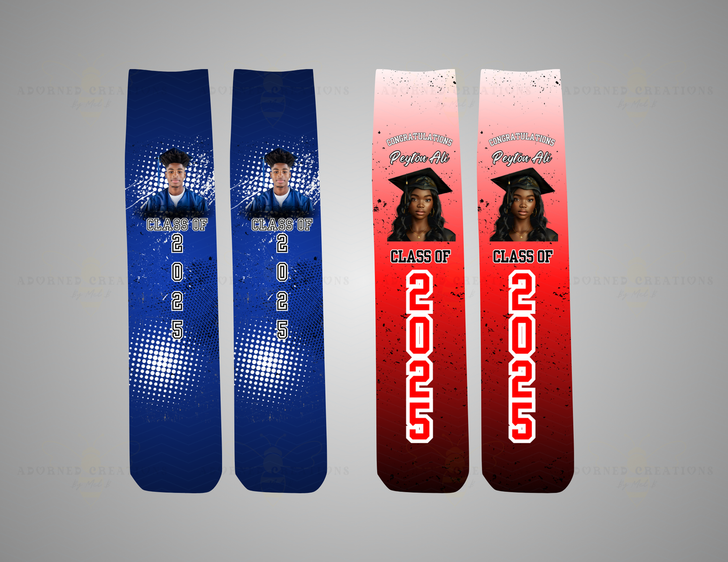 Custom Graduation Socks – Personalized Senior Gift | Class of 2025