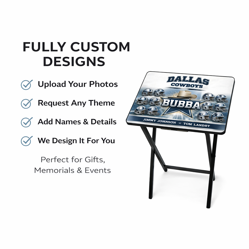 Custom Tray / TV Dinner Table – Personalized Photo or Theme Design